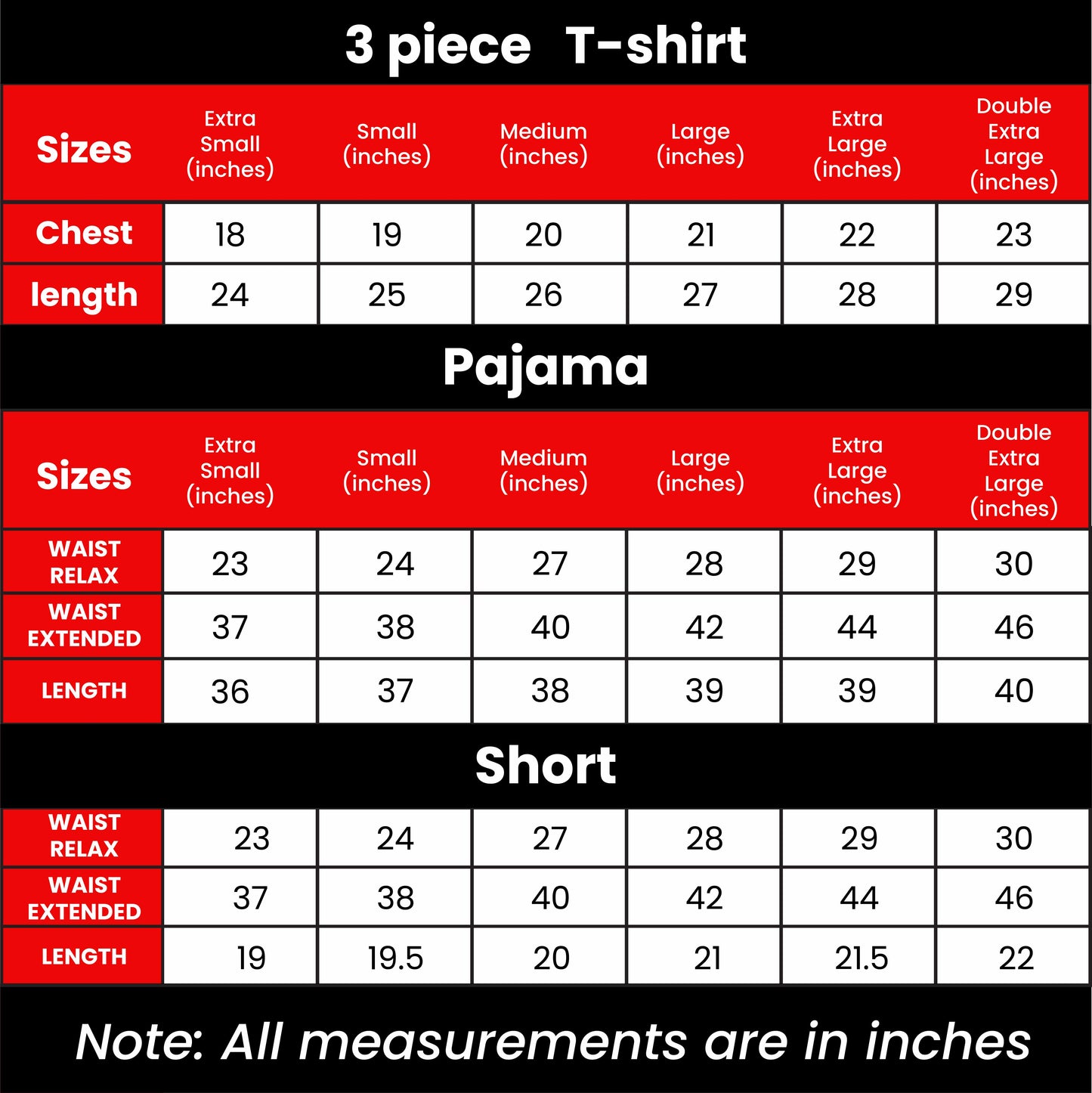 3 Piece Black Teddy Nightwear