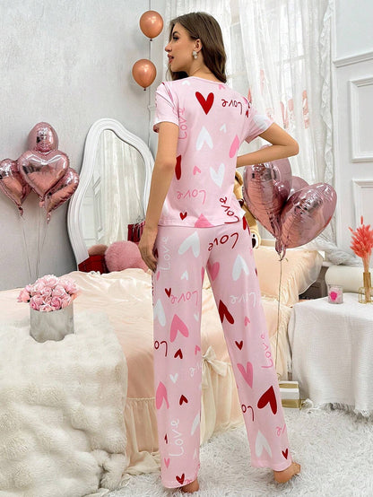 Valentine Printed Night Suit