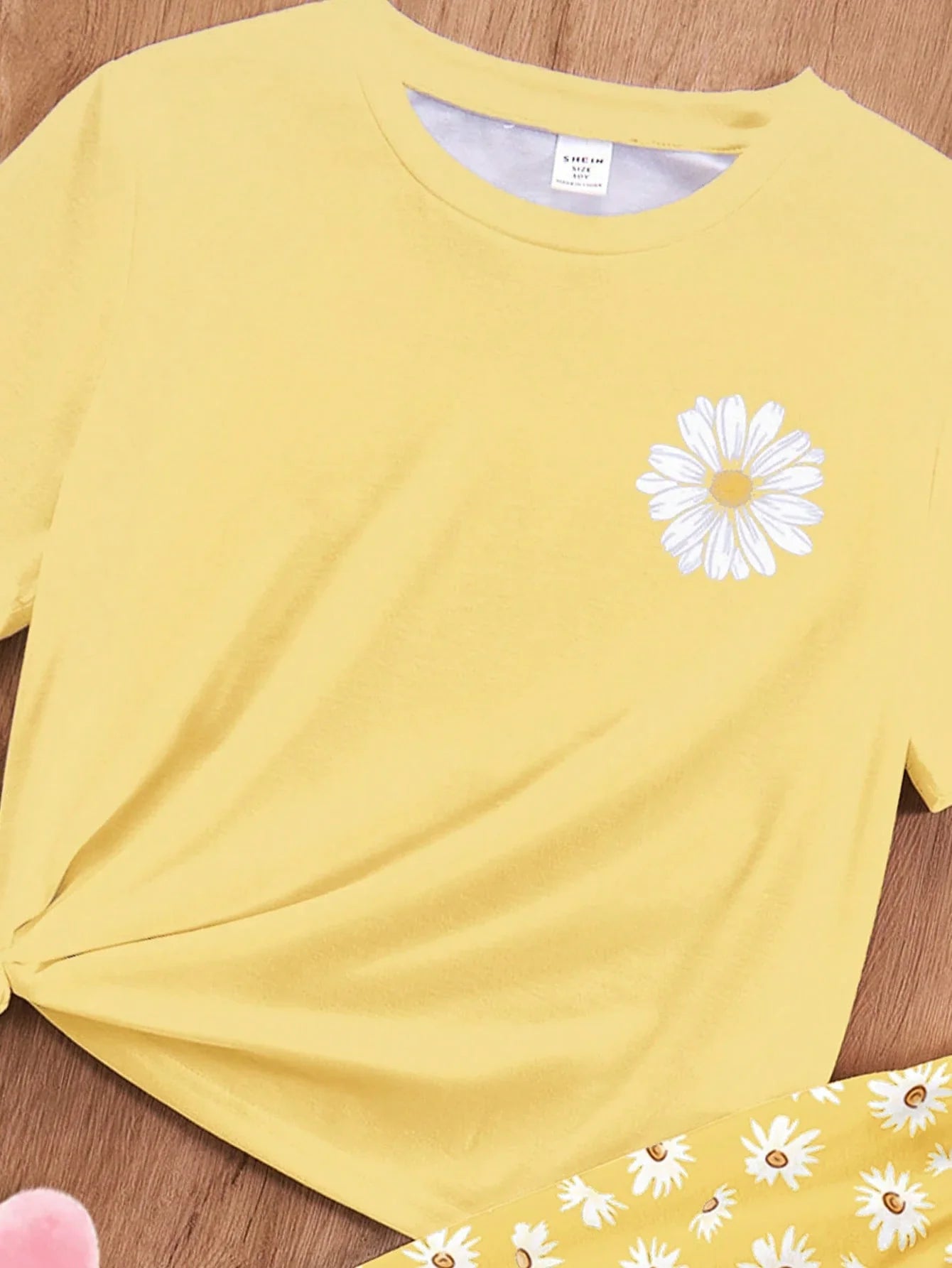 Sunflower Printed Half Sleeve Night Suit (7-14 Years)