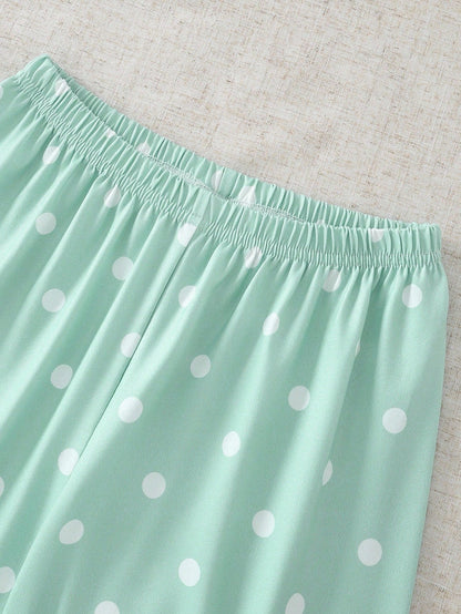 Cute Rabbit Printed Half Sleeve Night Suit (7-14 Years)