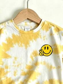 Smiley Face Half Sleeve Kids Suit